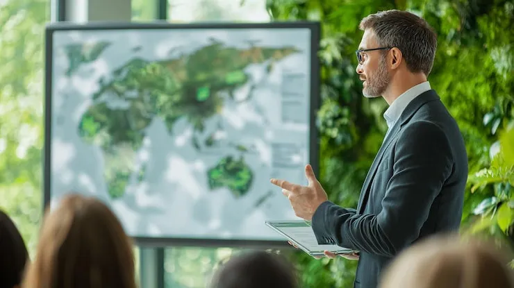 Palestra sobre meio ambiente em São Paulo